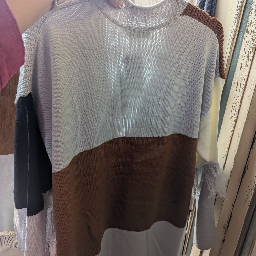 Colorblock Cardigan Sweater - Picture 5 of 7